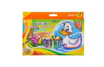 Barvy na sklo sada 12 ks 1493 10,5ml