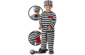 Dětský kostým vězeň - 3-5 let, 98-116 cm