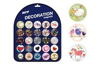 magnet dekorační kulatý 3,5cm mix 11 4200302