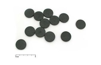 Magnet kulatý šedý 2.6cm