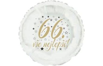 66. narozeniny balónek kruh
