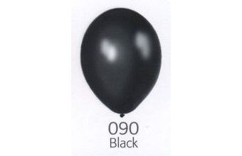 Balónek černý metalický 090