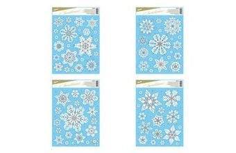 okenní fólie vánoce glitr VA019 30x42cm 8885999