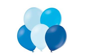 Mix modrých balonků 5 kusů