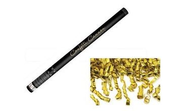 Konfety 80 cm - ZLATÉ STUŽKY METALICKÉ - Silvestr