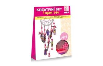 kreativní set - lapač snů růžový 1041956