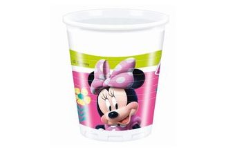 Plastové kelímky myška MINNIE - Happy Helpers - 200 ml - 8 ks
