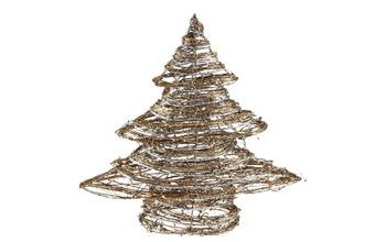 stromeček ratan zlatý vánoční 30cm R3835 8885931