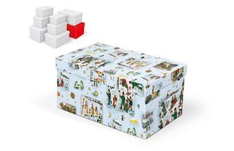 krabice dárková vánoční B-V005-HL 30x19x15cm 5370769