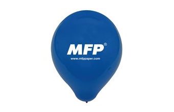 balónek reklamní 23cm modrý standard 8000171