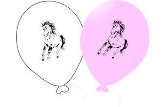 Kůň balónky 5 ks mix barev
