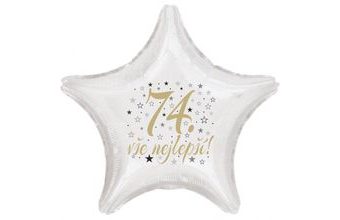 74. narozeniny balónek hvězda