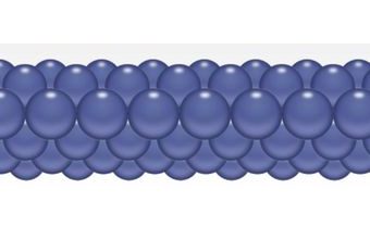 Balónková girlanda modrá chrpa 3 m