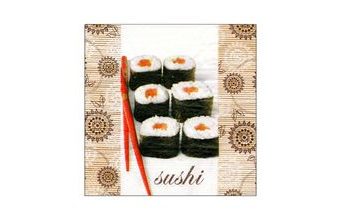 Ubrousky s motivem Sushi - 33x33 cm - 20 ks