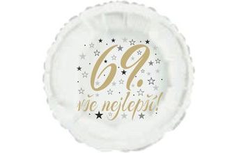 69. narozeniny balónek kruh
