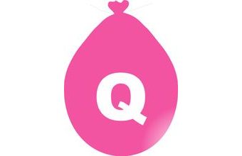 Balónek písmeno Q růžové