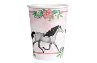 Kůň kelímky papírové 8 ks 250 ml Amscan