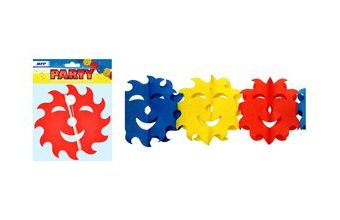 girlanda papír G05 slunce 4m (17 x 17 cm) 1041912