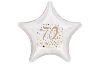 70. narozeniny balónek hvězda
