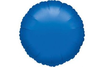 Balónek modrý kruh Metallic