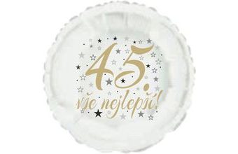 45. narozeniny balónek kruh