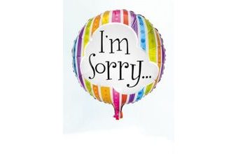 Balón foliový I´m Sorry 45 cm