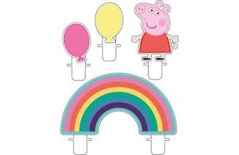 Prasátko Peppa svíčky set 4 ks