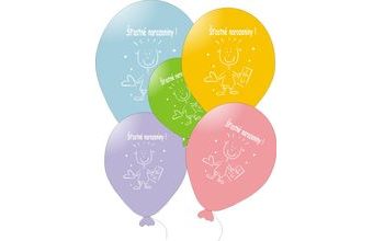 Balonky šťastné narozeniny 5ks mix