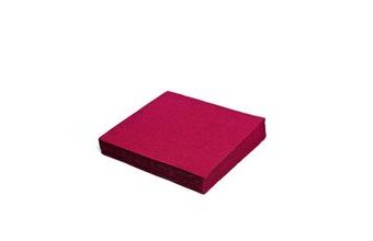 Ubrousek 33x33 cm bordový 20 ks třívrstvý PARTY