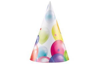 Čepičky balónky 8 ks