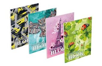 blok trhací A5 čtverečkovaný, 50 listů mix 7500811