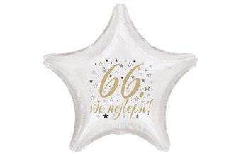 66. narozeniny balónek hvězda
