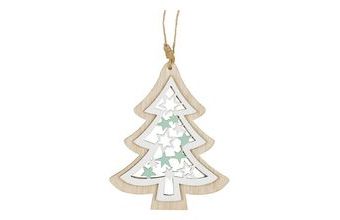 stromek závěs dřevěný 11x11cm 8886093