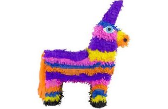 Piňata BAREVNÝ OSEL 54x39 cm - rozbíjecí