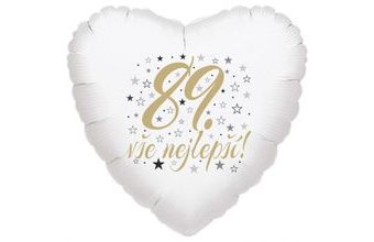 89. narozeniny balónek srdce