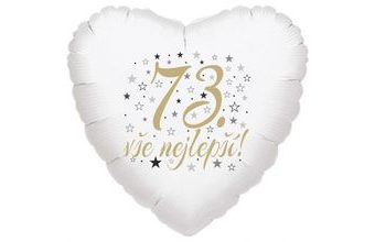 73. narozeniny balónek srdce