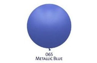 Obří balónek modrý metalický