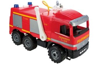 MERCEDES HASIČSKÉ AUTO 64 cm s nálepkami