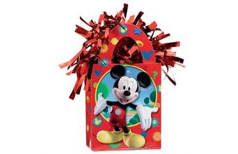 Závaží na balónky červené Mickey Mouse