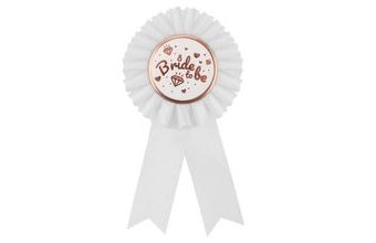 Brož pro budoucí nevěstu - Bride To Be - bílá