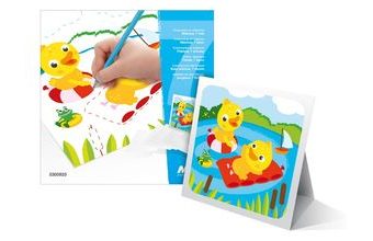 omalovánky se stojánkem Mláďata 7 listů 18x18cm 5300925