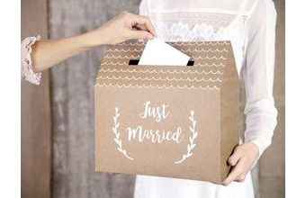 Krabička na kartičky - Just Married 30x30.5x16.5cm