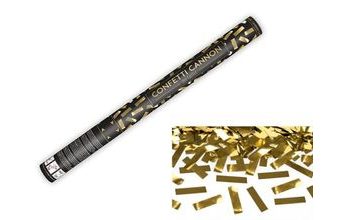 Konfety 60 cm - ZLATÉ METALICKÉ - Silvestr