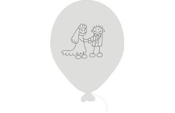 Svatební balonky - panačci 070 Pearl