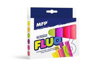 křídy M chodníkové fluo kulaté 6 ks mix barev - krabička 6320142