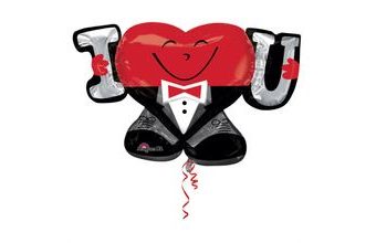 Balónek foliový I Love You 83 cm x 53 cm Anagram