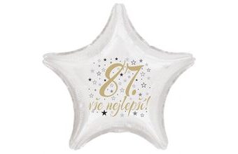87. narozeniny balónek hvězda