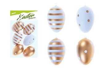 vajíčka plast 6cm/6ks potisk 630 2221433