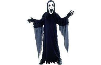 Dětský kostým démon " VŘÍSKOT " (hábit, kapuce s maskou) 120/130 - Halloween