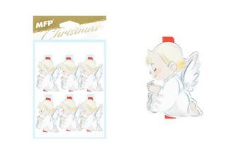 kolíček dřevěný anděl 4,8cm/6ks 8886100